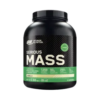 Optimum Nutrition Serious Mass 2025 Weight Gainer Pulver, Geschmack Vanille, 2.66kg, 8 Portionen