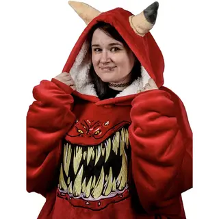 Warhammer 40, 000 Red Squig Hooded Blanket