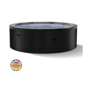 Wave Tahoe 4 Person Round Charcoal Rattan Hot Tub Spa - Size, 4 Seater - Black - Wave Spas - Wilko