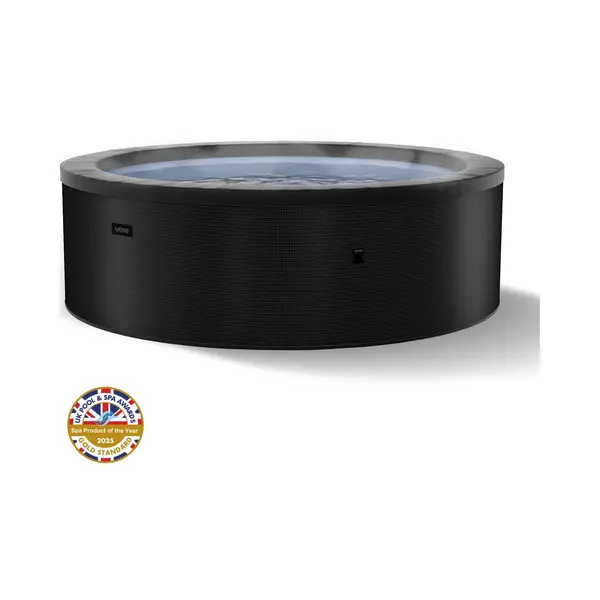 Wave Tahoe 4 Person Round Charcoal Rattan Hot Tub Spa - Size, 4 Seater - Black - Wave Spas - Wilko thumbnail