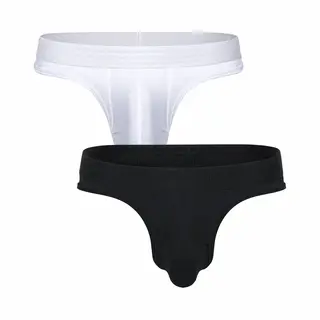 Sukrew - Sous-vêtement String Hommes - Classic Thong Multipack 1x Starlight + 1x Eclipse - Taille Xl