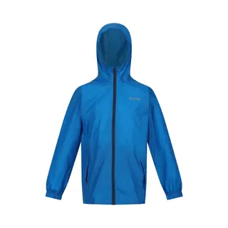 Regatta - Kids Pack It Iii Opvouwbaar Kinder Regenjack - Blauw - Maat 104