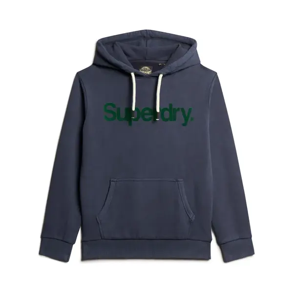 Superdry Herren Klassisches Core Hoodie Mit Logo Tief Marineblau M thumbnail