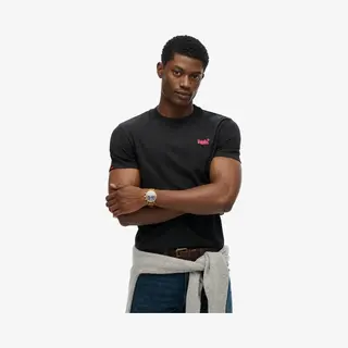 Superdry & Co Shirt 'Essential' Lichtroze / Zwart Gemêleerd