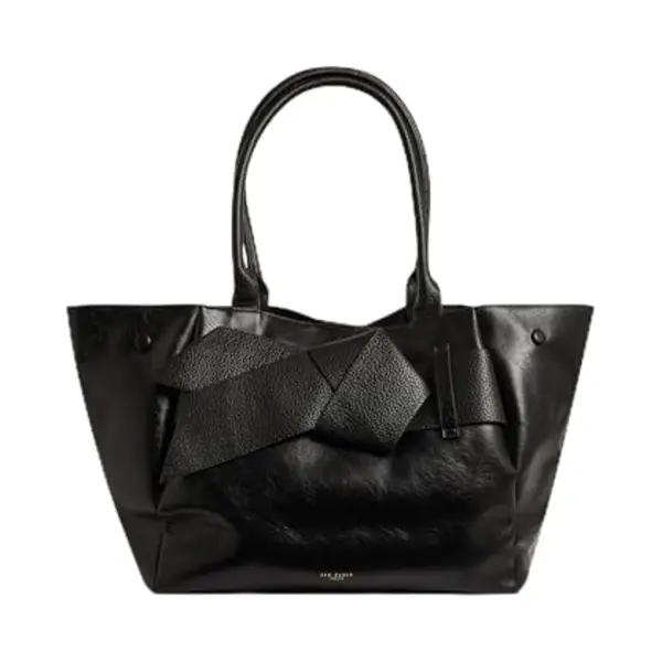 Ted Baker Shopper Sophian Knot Bow Extra Large Tote Black Zwart thumbnail