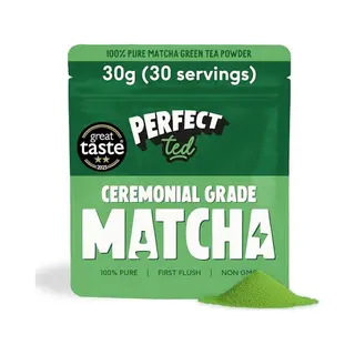 Perfect Ted PerfectTed Biologisch Matcha-poeder Van Ceremoniële Kwaliteit | 30 G | Unieke Oorsprong Uit Uji, Japan | Met De Hand Geplukt Van Duurzame Lokale