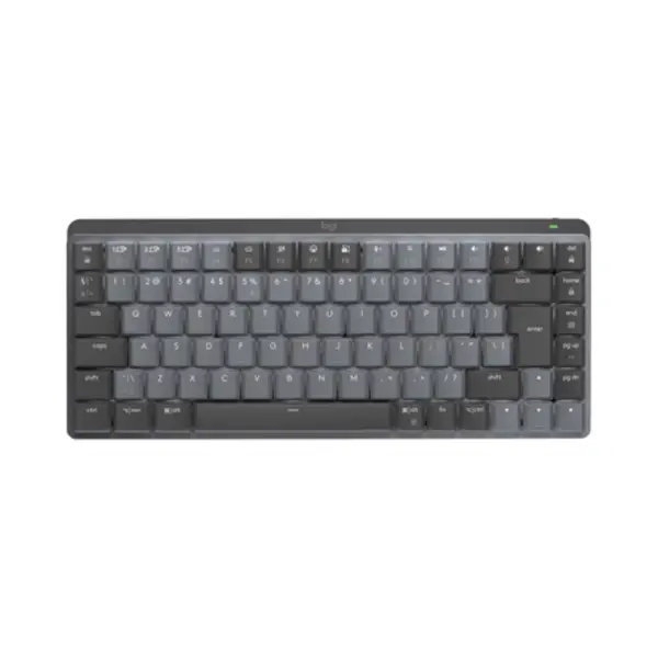 Logitech Mx Mini Mechanical toetsenbord Kantoor Rf-draadloos + Bluetooth Qwerty Us International Grafiet, Grijs thumbnail