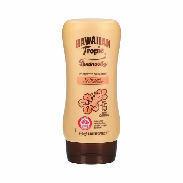 6x Hawaiian Tropic Luminosity Zonnebrand Lotion Medium SPF15 180 Ml thumbnail