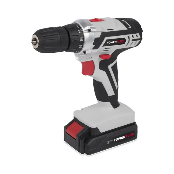 Powerplus POWC1061 Bohrmaschine 1400 Rpm Ohne Schlüssel 1,48 kg Schwarz, Grau, Rot thumbnail