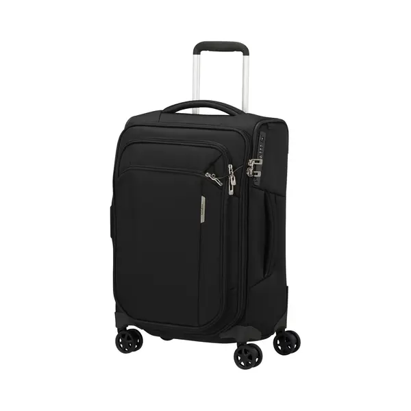 Samsonite, Koffer, Respark Trolley Mit 4 Rollen Erweiterbar 55cm, Schwarz, (44 l) thumbnail