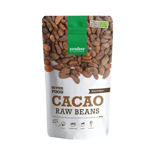 Purasana Cacao Raw Beans - Biologische Vezelrijke Superfood - Voor Ontbijtgranen