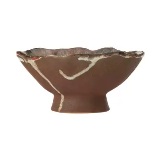 J-Line Plateau Decoratief Naga - Keramiek - Roest/bruin - Small
