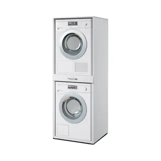 Mobistoxx Wasmachine Kast - Wasmachine Verhoger - Wasmachine Ombouw - 69 Cm X 67 Cm X 189 Cm (B X D X H) - Voor Wasmachine En Droogkast - Wit