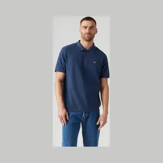Levi's For Man. 35883-0005 Hosemark Navy Polo Shirt (S ), Casual, Cotton, Short Sleeve, Organic Cotton, Sustainable