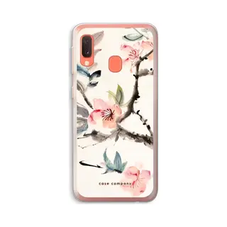 Case Company® - Hoesje Geschikt Voor Samsung Galaxy A20e Hoesje - Japanse Bloemen - Soft Cover Telefoonhoesje - Bescherming Aan Alle Kanten En