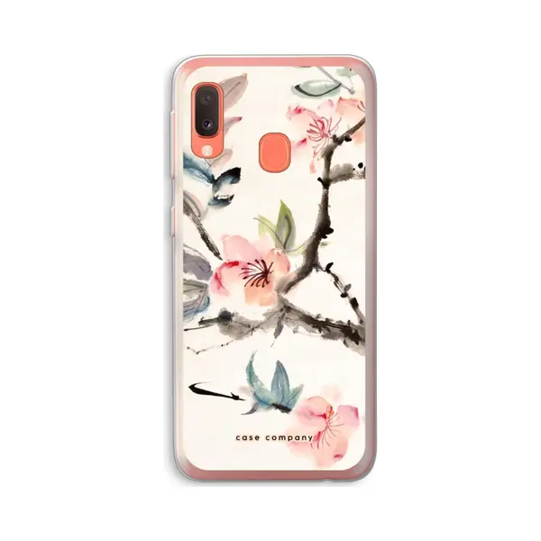Case Company® - Hoesje Geschikt Voor Samsung Galaxy A20e Hoesje - Japanse Bloemen - Soft Cover Telefoonhoesje - Bescherming Aan Alle Kanten En thumbnail