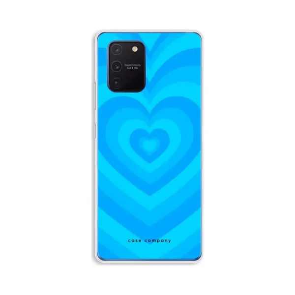 Case Company® - Hoesje Geschikt Voor Samsung Galaxy Note 10 Lite Hoesje - Hart Blauw - Soft Cover Telefoonhoesje - Bescherming Aan Alle Kanten En thumbnail