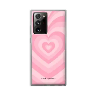 Case Company® - Hoesje Geschikt Voor Samsung Galaxy Note 20 Ultra / Note 20 Ultra 5G Hoesje - Hart Roos - Soft Cover Telefoonhoesje - Bescherming Aan
