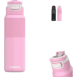 Kambukka Elton Geïsoleerde Waterfles 1L - Pink Ambition Met 3-in-1 Deksel En Makkelijke Reiniging Drinkfles