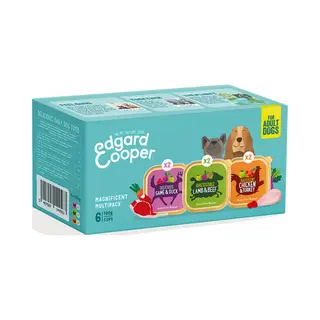Edgard&Cooper Hondenvoer Multipack Kip - Wild - Lam 6 X 100 Gr