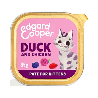 Edgard&Cooper Kattenvoer Kitten Pate Eend - Kip 85 Gr