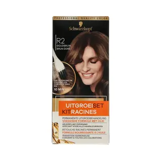 Schwarzkopf Uitgroeiset Haarverf Goudbruin R2 1 Set