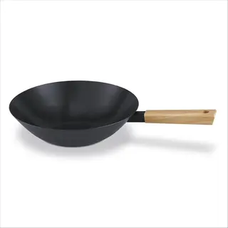 Brabantia Terra Wokpan - Ø 31 Cm - Carbon Steel - Anti-aanbaklaag - Pfas-vrij