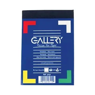 Gallery Notitieblok Formaat 74 X 105 Cm (A7) Gelijnd Blok Van 100 Vel 1 Stuk