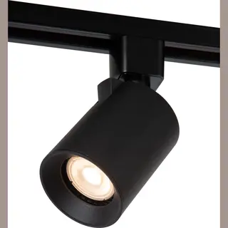 Lucide Track Nigel Railspot - 1-fase Railsysteem / Railverlichting - 1xGU10 - Zwart (Uitbreiding)