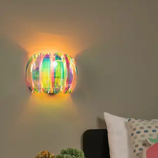 Lucide Glinstar - Wandlamp - 1xE27 - Multicolor