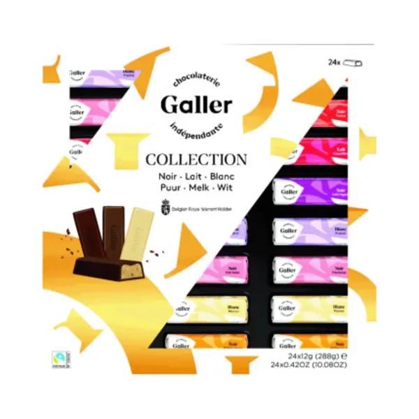 Galler Chocolade Giftbox 11 Smaken - 24 Mini Repen thumbnail