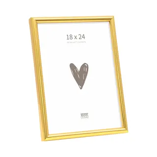 Deknudt Frames Fotolijst S011A4 - Smal Goud In Kunststof - 18x24 Cm