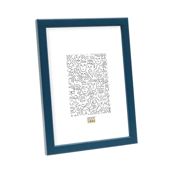 Deknudt Frames Deknudt Rahmen S41Jl6-18.0X24.0 Blau, Schmale Leiste Aus Holz thumbnail