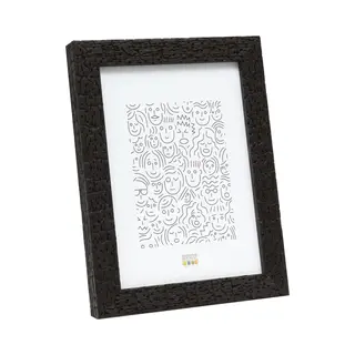 Deknudt Frames Fotolijst S45RL2 - Zwart - Burned Wood Look - 13x18 Cm