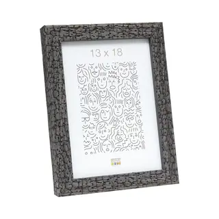 Deknudt Frames Fotolijst S45RL7 - Grijs - Burned Wood Look - 13x18 Cm