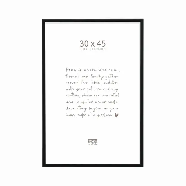 Deknudt Frames Fotolijst S027K2 - Smal Zwart Aluminium - Foto 30x45 Cm thumbnail