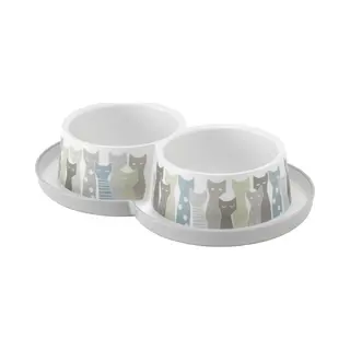Moderna Kattenvoerbak Dubbel - Voerbak Kat - Dubbele Voerbak - Anti Slip - Drinkbak Kat - Dubbele Drinkbak