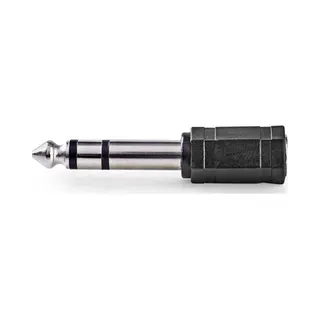 Nedis CABW23930AT tussenstuk voor kabels 6.35 mm 3.5 mm Female Antraciet