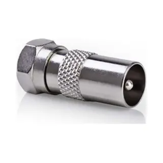 Nedis CSGB41953ME Drahtverbinder F-type Silber