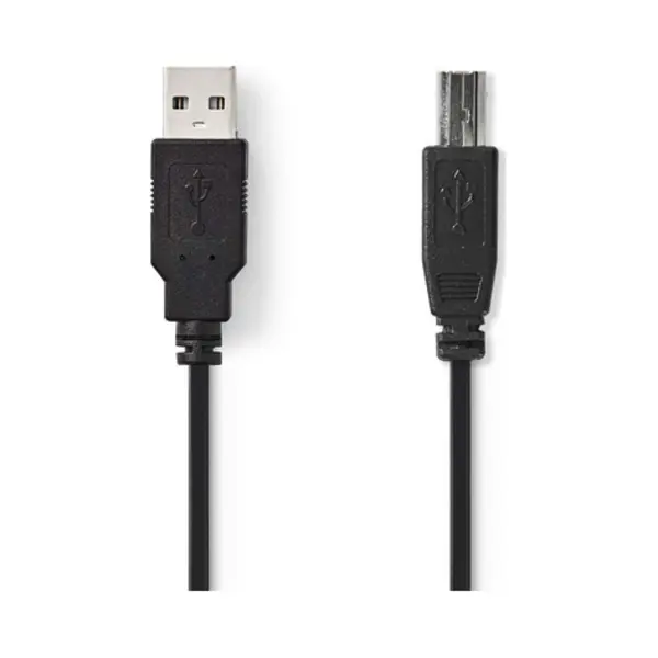 Nedis CCGT60100BK20 Usb Kabel Usb 2.0 2 m Usb A Usb B Schwarz thumbnail