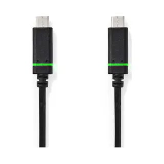 Nedis CCGB64700BK20 Usb Kabel Usb 3.2 Gen 1 (3.1 Gen 1) 2 m Usb C Schwarz