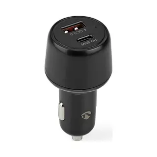 Nedis Car Charger Smartphone Black Cigar lighter Fast charging Auto