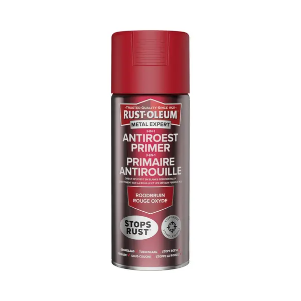 Rust-Oleum 3-In-1 Antiroest Primer - Ral 3000 Roodbruin - 400ml thumbnail