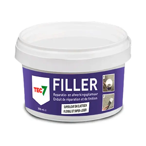 TEC7 Filler Reparatie-/afwerkplamuur - Pot - 250ml thumbnail