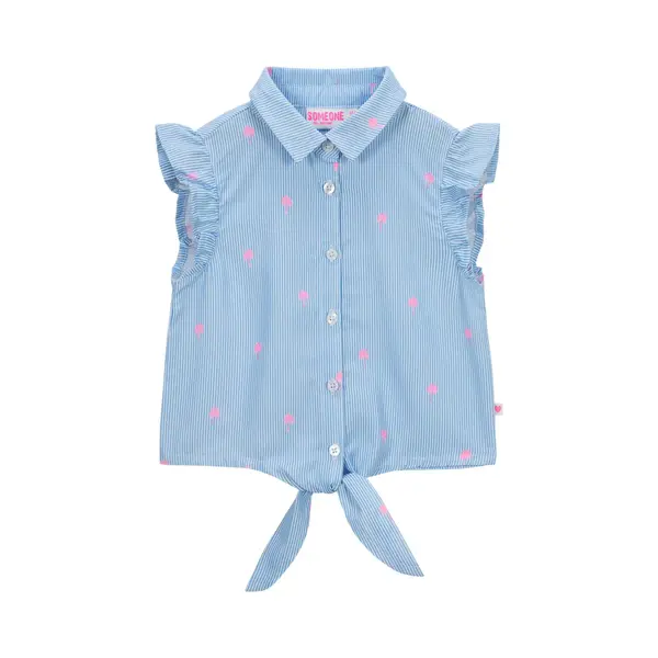Someone Faro-Sg-21-K Meisjes Blouse - Ecru thumbnail