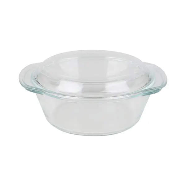 Chef Traiteur Ovenschaal Van Borosilicaat Glas Met Deksel - Rond - 1.5 Liter - 24 X 21 X 10 Cm thumbnail