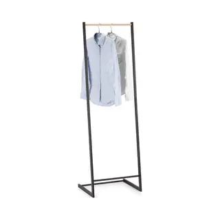 Urban LiVING - Modern Spirit Clothes Rack - Scandinavian - Black/Wood