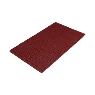 Urban Living Badmat - Donkerrood - 39x69 Cm - Douche Antislip Mat - Rubber