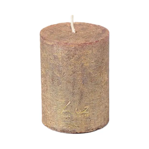 Rasteli Luz Your Senses Stomp Kaars Goud-Avond Goud D 6 Cm H 8 Cm Per 2 Stuks thumbnail