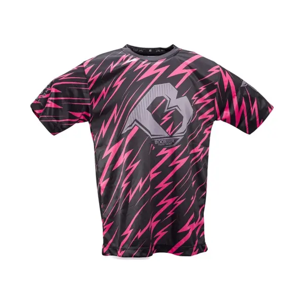 Booster Fightgear Booster Kids Dry Fit T-Shirt Combat Series 3 Zwart Roze - Kids - 6 Jaar thumbnail